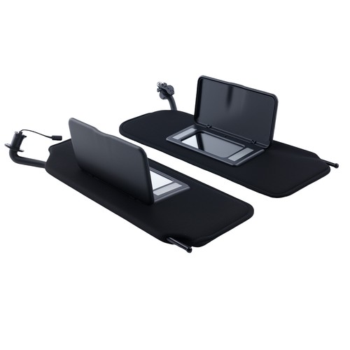 Pair black sun visor - black,