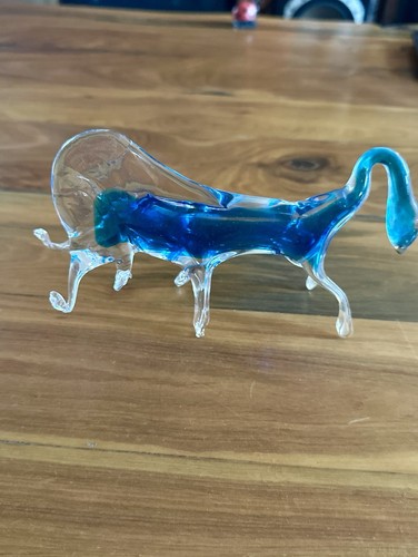 Murano glass bull - glass, 7-inch