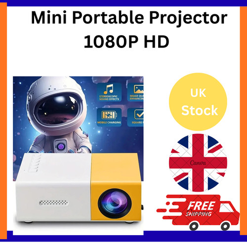Mini portable projector 1080p - portable,
