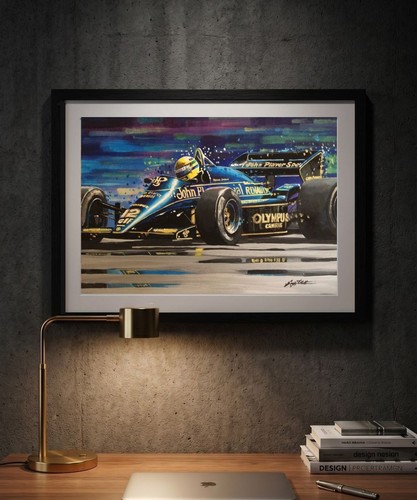 Ayrton senna print from - ayrton,