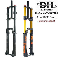 New MTB DH Bike Air Fork Mountain Bike Suspension Forks 110x20/110X15mmThru Axle