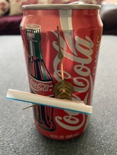 Always Coca Cola Coke Classic can clock working with straw second hand
