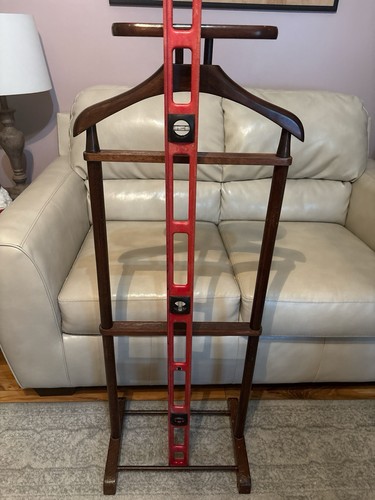 Antique wooden valet stand - antique,