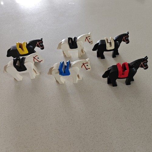 Lego castle horse with - 6, one