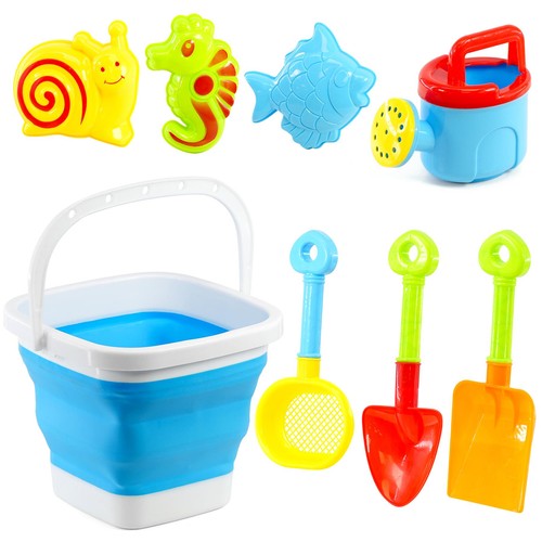 Kids collapsible beach bucket - collapsible,