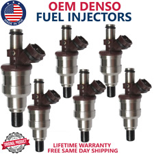 NEW x6 OEM DENSO Fuel Injectors For 1989-1995 Toyota Pickup 3.0L V6 #23250-6502