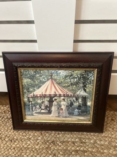 Vintage framed print balloon - vintage,