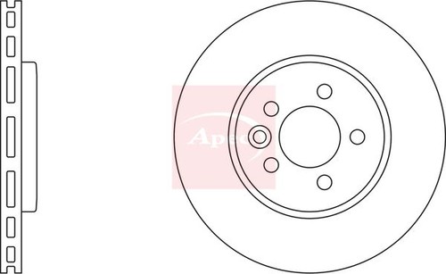 Brake disc front vented fits - brake,