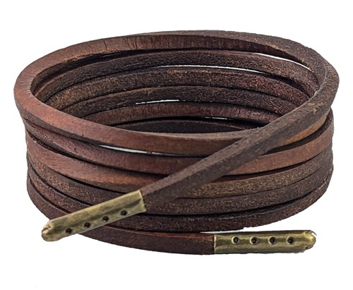 Shoelaces boot laces leather - &,