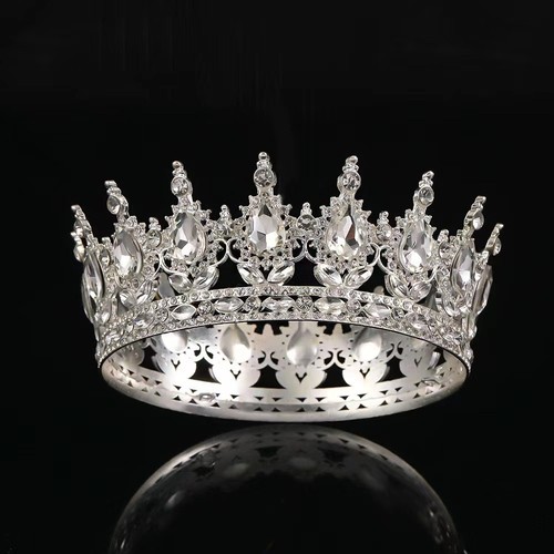 Baroque pageant crowns bridal - pageant,