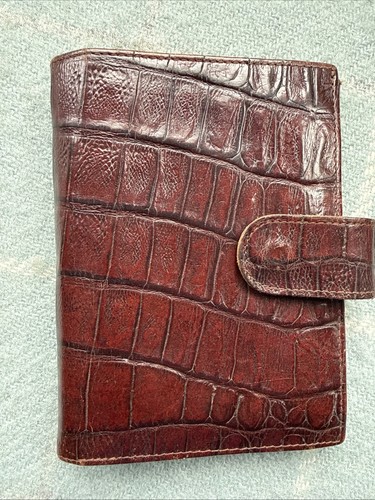Filofax leather organiser - leather,