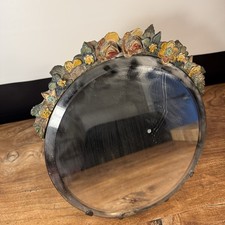 Vintage Floral Table Mirror