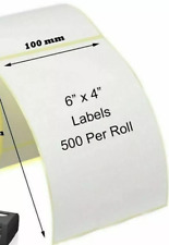 Large Adhesive Sticky Address Labels-Thermal White(6" x 4" ) .......