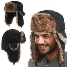 Warm Trapper Fur Ski Hat