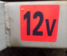 MILITARY ARMY LAND ROVER DEFENDER  SANKEY PENMAN TRAILER 12 VOLT STICKER x2