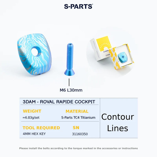 Parts titanium 3dam top cap - s-parts,