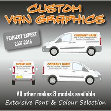 Van Graphics Sign Writing Vehicle lettering signs Peugeot Expert 2007-2016