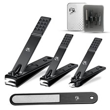 TOE NAIL CLIPPERS CUTTER SET PODIATRY PEDICURE KIT HEAVY DUTY FOR THICK NAILS