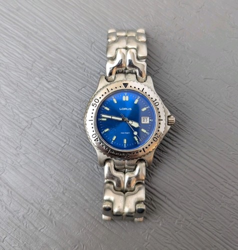 Lorus silver tone blue - silver,