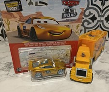 Disney Pixar Cars Cruz  Mack Hauler & Cruz Rameriz Dinoco 1.55 New *Combi Ship*