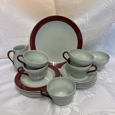 Wedgwood Windsor Grey 18 piece tea set. Etruria for Wedgwood.
