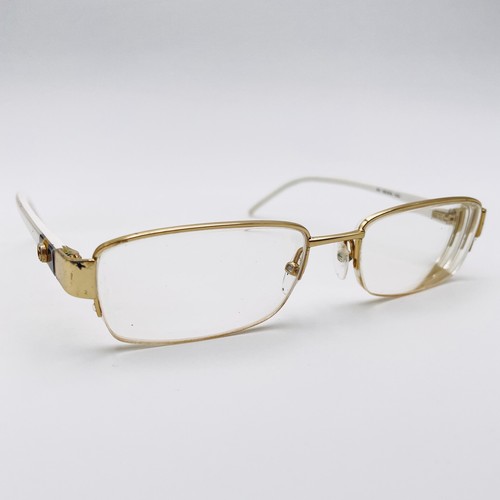Gucci eyeglasses gold half rim - eyeglasses,