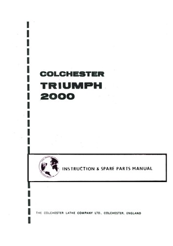 Colchester triumph 2000 lathe - colchester,