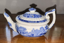 Vintage EARLY Miniature Scalloped Edge Copeland Late Spode Italian Teapot RARE