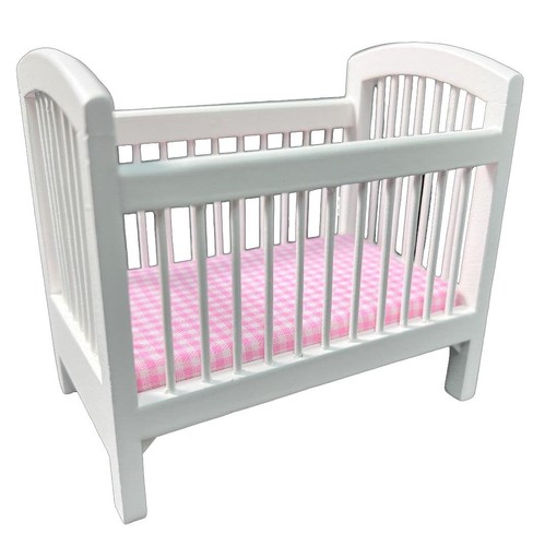 Dolls house white malpas cot - house,