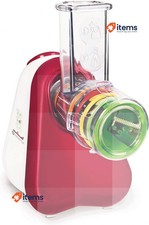 Moulinex AFFETTA - Grater Dj755G 5 Interchangeable Rollers Red/White Slicers