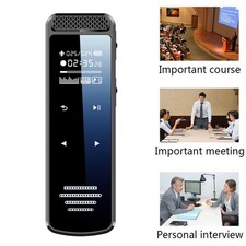 Support 128GB Digital Audio Sound Voice Recorder Dictaphone MP3 Player Recording