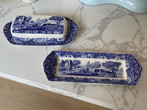 Spode italian blue butter - spode,