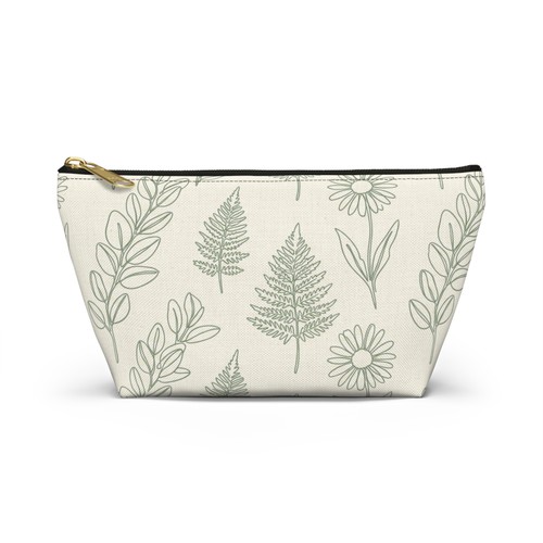 Botanical accessory pouch - pouch, |