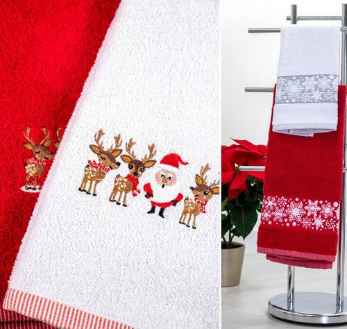 Christmas towel set 2pk - 2pk, hand