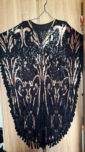Women black silver - black/silver, sequin