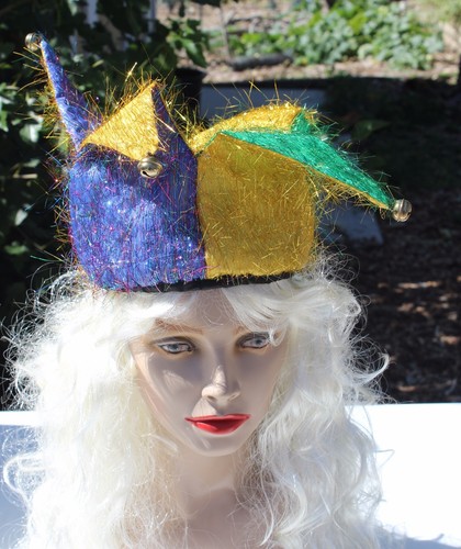 Glitter mardigras jester - mardigras, hat