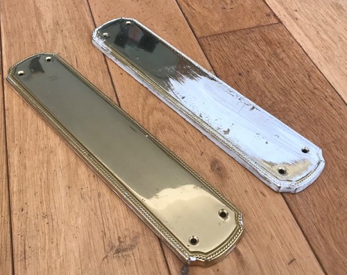 Vintage cast brass door - cast,