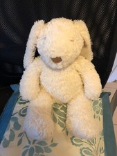 Anna Club Plush white rabbit bunny faux fur soft toy 18 inches tall approx