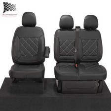 Renault Traffic Crew Cab Front Seat Covers Leatherette Tailored (2025 On) 1027
