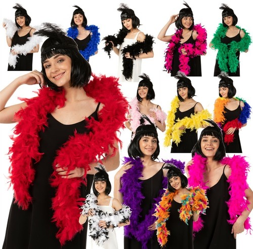 Deluxe feather boa - boa, flapper