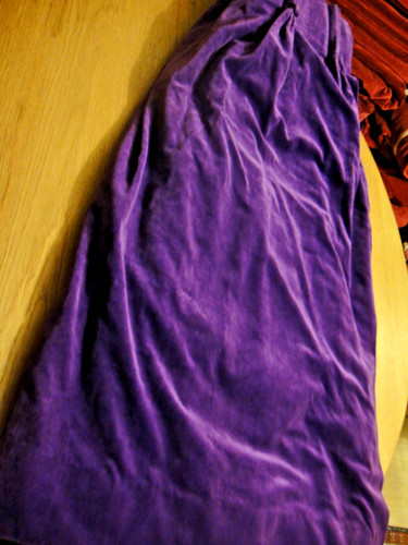 Cotton velvet lined curtain - velvet,
