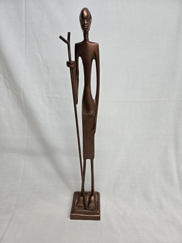 African art statue bronze - african,