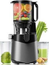 Cold Press Juicer Machines, 350W Masticating Juicer with 5.8‘’ Large Feeding