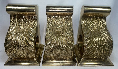 Vintage ornate scroll brass - vintage,