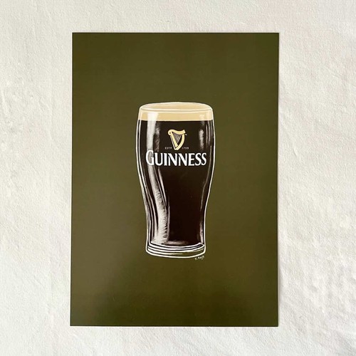 Guinness pint glass - guinness,