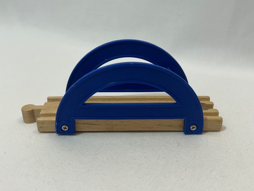 Wooden blue bridge viaduct - blue,