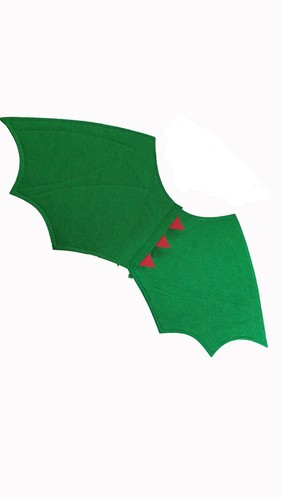 New green dragon wings - wings, felt