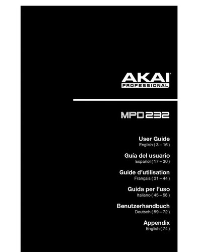 Akai mpd232 owners - ,