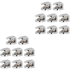 16 pcs  Adjustable 6-8mm Glass Shelf Brackets Zinc Alloy Glass Clamp Holder