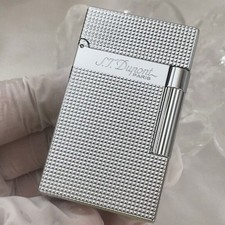 For Memorial S.T Dupont Lighter PING Sound Gas Refillable Brushed&Adapter UA11